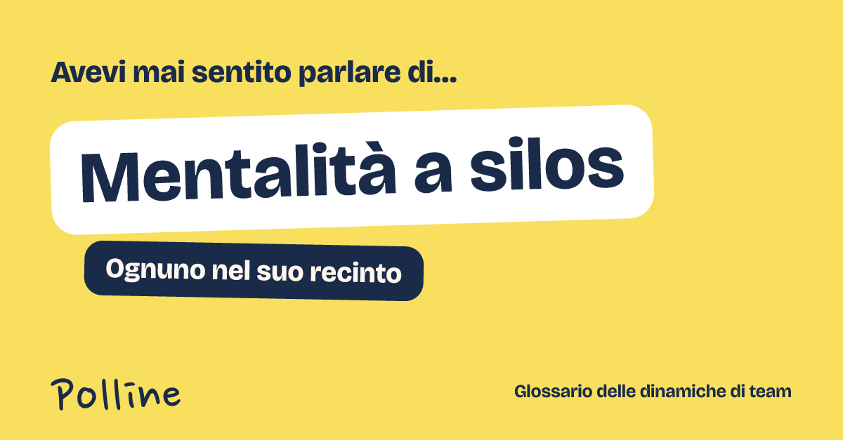 L'immagine che comparirà nel post su Mentalità a silos
