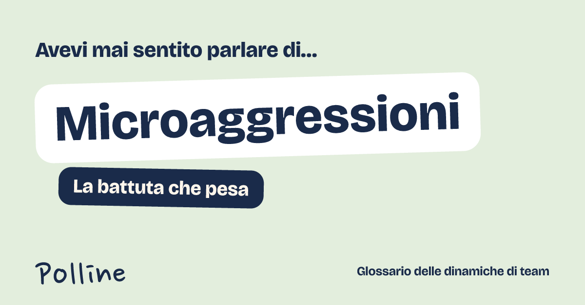 L'immagine che comparirà nel post su Microaggressioni