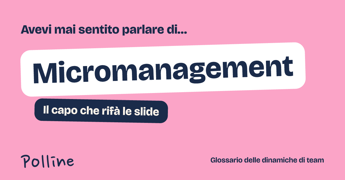 L'immagine che comparirà nel post su Micromanagement