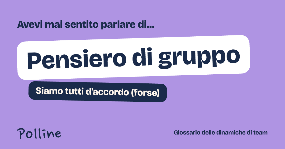 L'immagine che comparirà nel post su Pensiero di gruppo