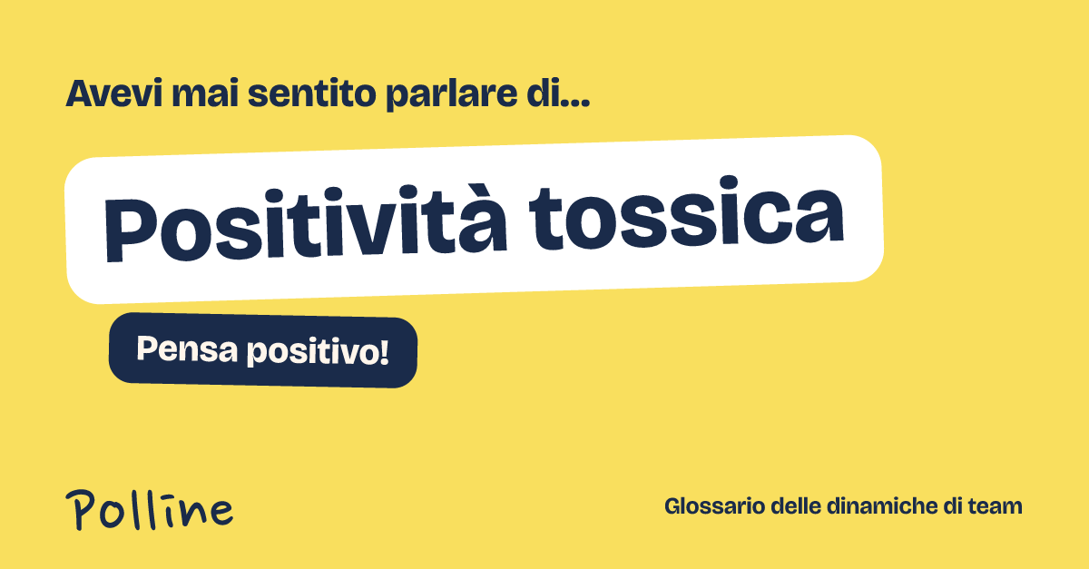L'immagine che comparirà nel post su Positività tossica