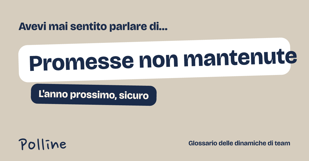 L'immagine che comparirà nel post su Promesse non mantenute
