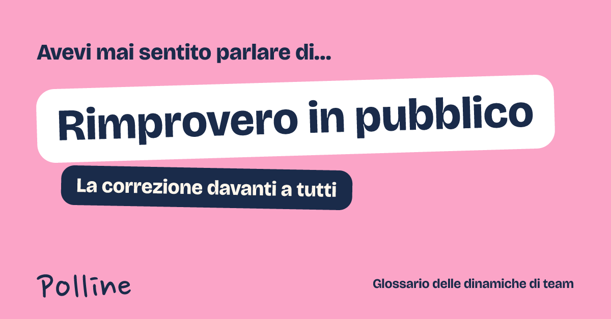 L'immagine che comparirà nel post su Rimprovero in pubblico