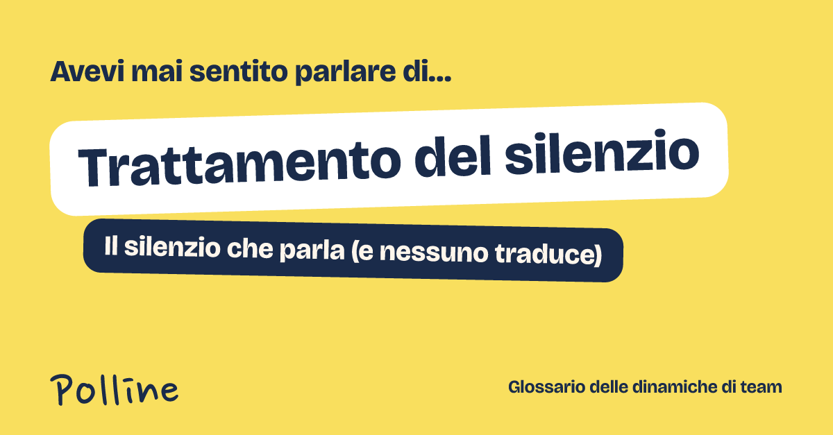 L'immagine che comparirà nel post su Trattamento del silenzio